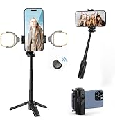 ULANZI JJ02 Selfie Stick Tripod, Extendable Grip Phone Tripod with Detachable Remote Pocket Size,...