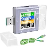 Ransanx USB Tester Power Meter DC 0-50V 6.5A 325W Digital Multimeter PD 3.0 Type C Voltage Curren...