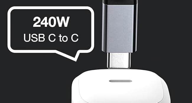 Nylon Braided USB C to USB C Cable with USB-C Female to USB-A Male Adapter