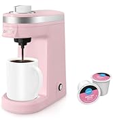 CHULUX Mini Coffee Maker for K Capsule, Single Serve Coffee Maker for One Cup Americano, Lightwei...