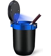 Windshoon Car Ashtray with Lid, Portable Ashtray for Car, Detachable Stainless Steel Smokeless As...