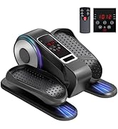 Under Desk Elliptical Machine, Electric Ellipse Leg Exerciser for Senior, 12 Manual Levels + 12 A...