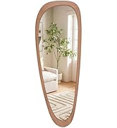 WallBeyond Asymmetrical Mirror, Irregular Mirror Full Length, Boho Wall Mirrors Decorative for Be...