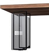 FEYRUN SFF PC Under Desk and Wall Mount, H 14.6" x W 4" with Anti Scratch Sponge, Compatible with...