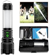 Rechargeable LED Flashlight Lantern 2000 High Lumens - with Camping Lanterns, Long Range LED Supe...