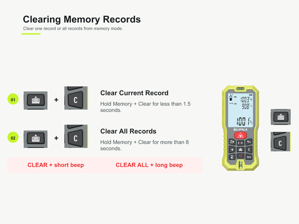 Clearing Memory Records