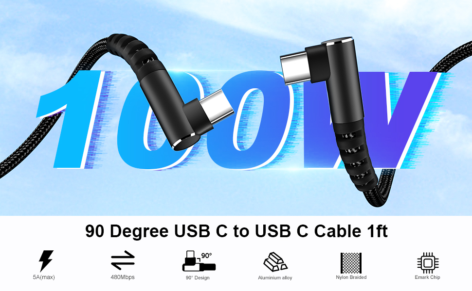 usb c to usb c cable 100w