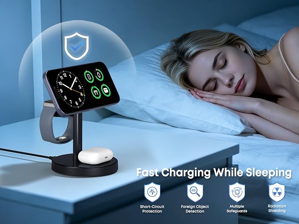 3 in 1 Fast Wireless Charging Station for Apple