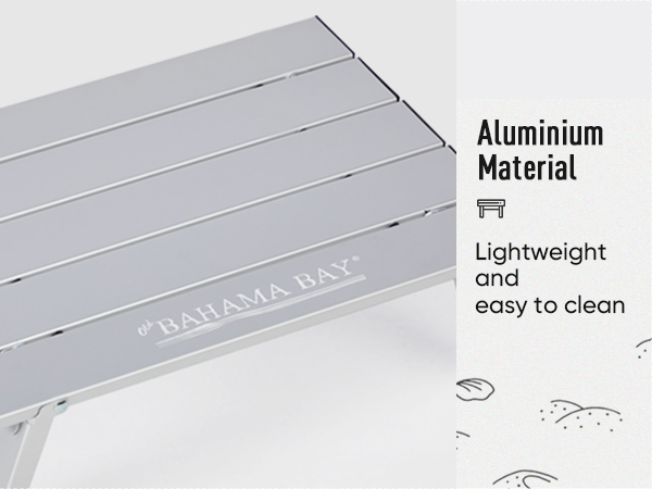 aluminium beach table