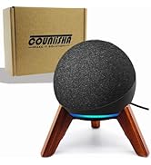 Real Wood Mount Compatible for Echo dots 4th, Echo dots 5th Speaker (Walnut)