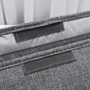 Lidded Storage Box with velcro tape