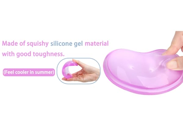 Made of squishy silicone gel materialwith good toughness.
