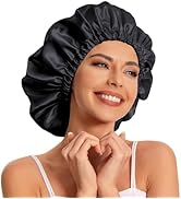 Satin Bonnet Silk Bonnet Hair Bonnet for Sleeping-Slouchy Beanie Hat Satin Sleep Cap for Women's ...
