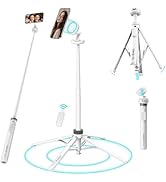 ULANZI 60" Extendable Magnetic Phone Tripod for iPhone with Remote, Portable iPhone Tripod Stand ...
