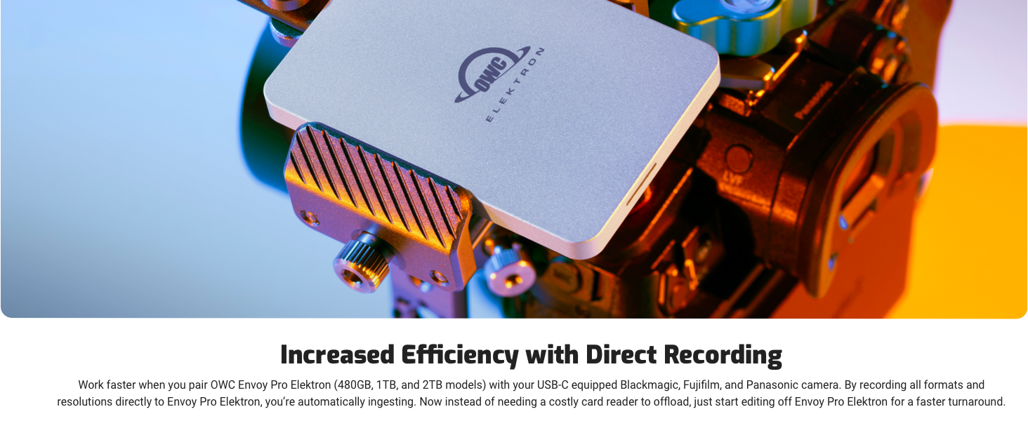 Envoy Pro Elektron: IP67 rated, USB-C cable, Type-A adapter, universal compatibility USB 3 / USB-A