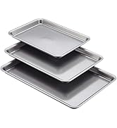 Anolon Gourmet Nonstick Bakeware Set with Nonstick Cookie Sheets / Baking Sheets - 3 Piece, Graph...