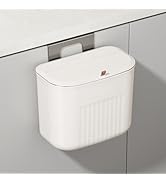 LavStow Kitchen Compost Bin with Lid, for Counter Top or Under Sink, 1.85 Gallon/7L Hanging Garba...