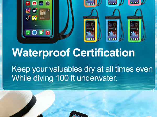 Multicolor Universal Waterproof Phone Pouch