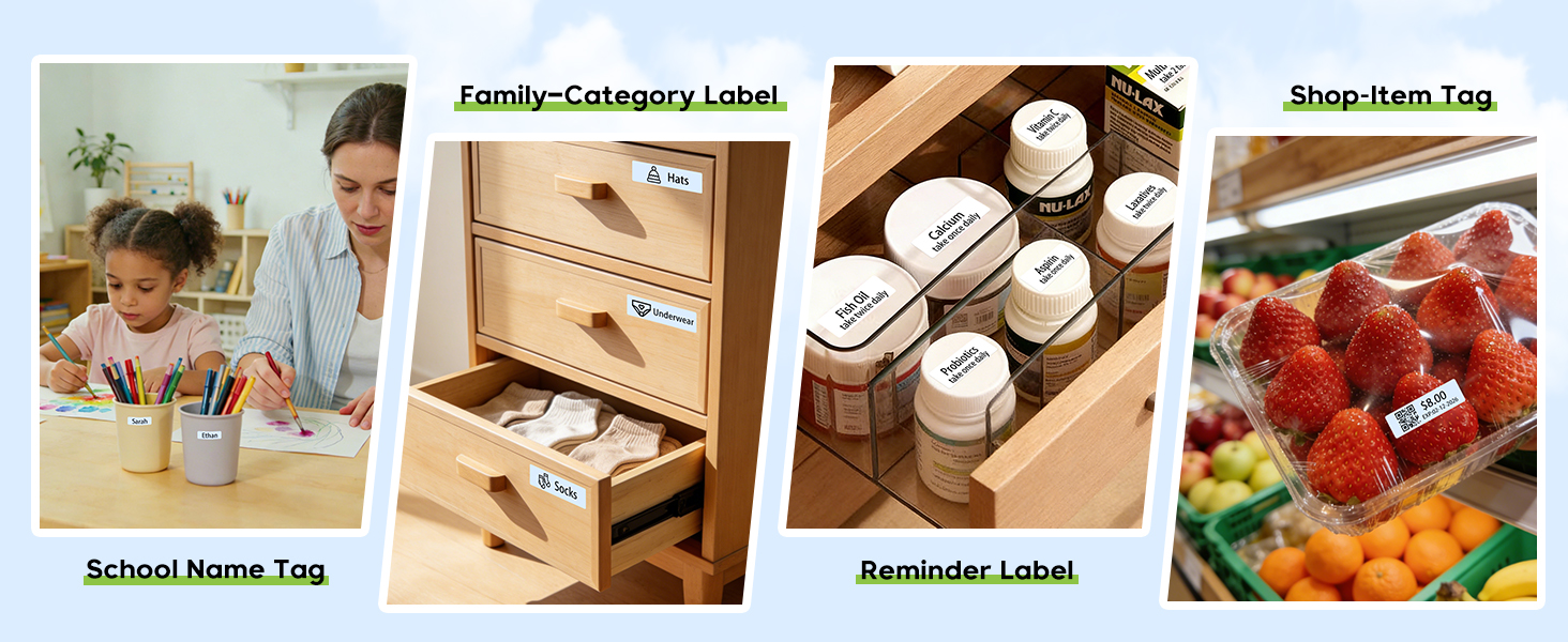 X1 label printer is suitable for home, office, and school