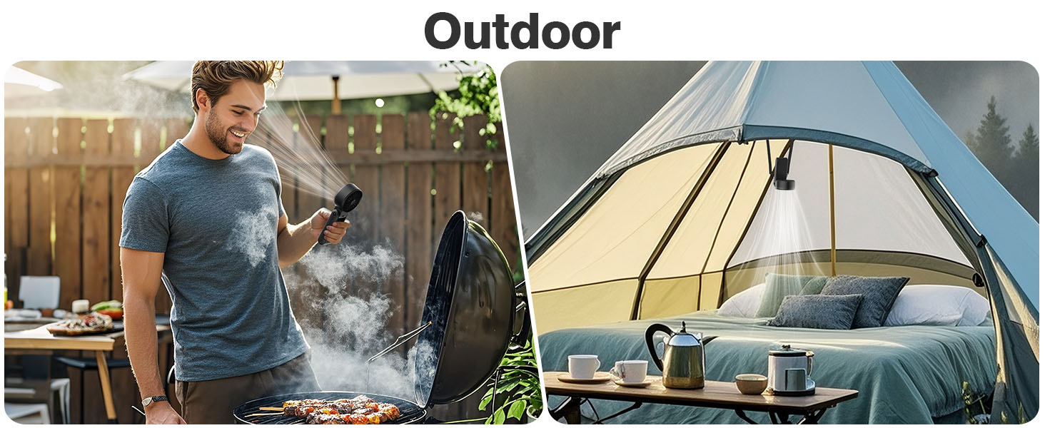 handheld camping fan