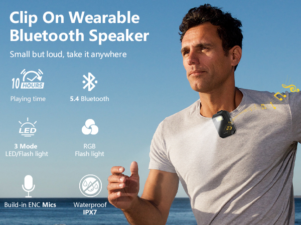 Waterproof Clip-On Portable Speaker