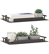 FLE Bathroom Organizer Countertop,Counter Decorative Tray Cosmetic Organizer,Countertop Storage S...
