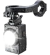 ROCKBROS Bike Light Rechargeable Quick-Release 800 Lumen for Night Riding IPX67 Waterproof 5 Nigh...