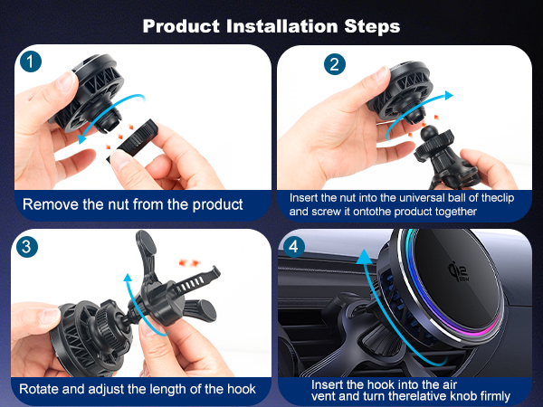 25W Magsafe Car Mount Charger