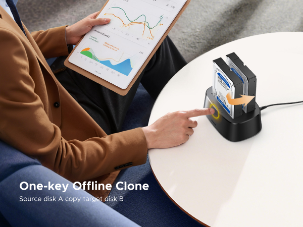 UGREEN USB 3.0 to SATA Dual-Bay HDD Hard Drive Docking Station for 2.5” &amp; 3.5” SATA HDD