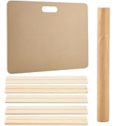 PH PandaHall 12pcs Pottery Tools Kit Include 1pcs Clay Wedging Board 1pcs Wood Rolling Pin for Cl...