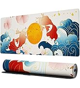 Ovenbird Extended Gaming Computer Mouse Pad, Large Gaming Mousepad for Desk, Japanese Desk Pad wi...