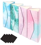 ANLIOTO 4 Pack Foldable Glasses Case with Cleaning Cloth, Collapsible Travel Sunglass Holder for ...