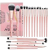 MAANGE Makeup Brushes 20 Pcs Professional Makeup Brush Set Premium Synthetic Foundation Kabuki Ma...