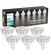 Aovpex MR16 LED Bulb 6Pack,12V 5W(50W Halogen Replacement),2700K Warm White,GU5.3 Bi-Pin Base, No...