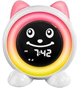 I·CODE Kids Alarm Clock, Toddler Routine Helper Sleep Training Clock with Night Light, Nap Timer,...