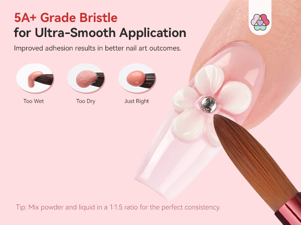acrylic nail brush set