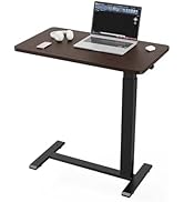 Ywin Overbed Bedside Table with Wheels, Medical Adjustable Hospital Bed Table with Pneumatic Lift...