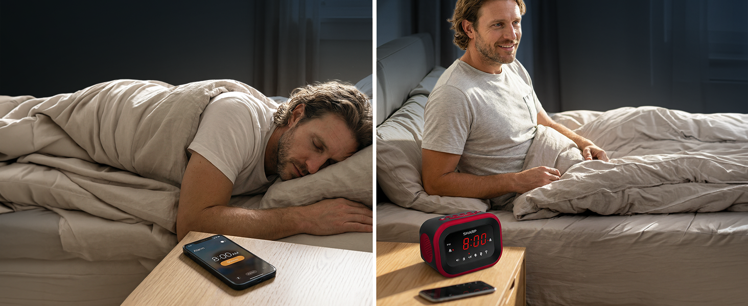 Louder than Phone designed to interrupt deep sleep cycles and prevent missed alarms or oversleeping