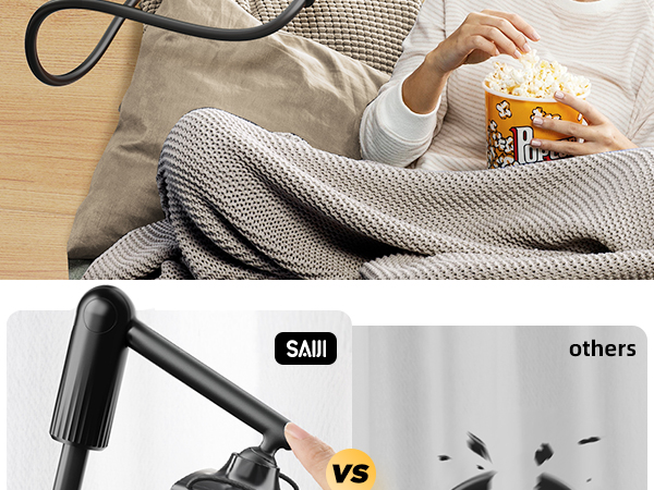 Gooseneck tablet holder for bed kindle holder for reading in bed kindle stand iPad holder