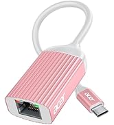 Acer USB C to Ethernet Adapter, Gigabit RJ45 to USB C (Thunderbolt 3/4 Compatible), Driver Free 1...