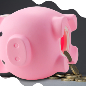 The cute money bank can accept virtually all coins