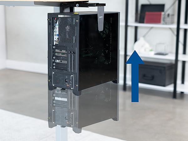 pc mount under desk, adjustable computer holder, cpu wall mount, swivel tower stand, desk pc tray