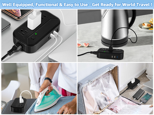 power converter adapter combo