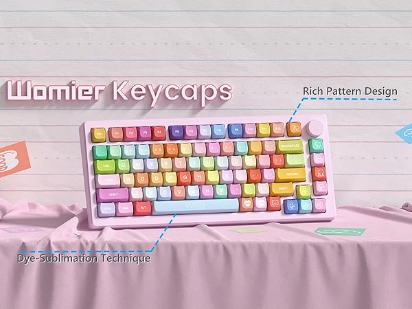 keycaps pbt Keyboard Keycaps 60 65 75 100 Percent, MOA Profile Cat Cute Keycap