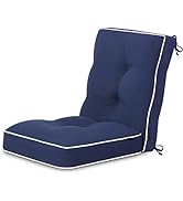 Favoyard Outdoor Rocking Chair Cushion 17 × 17 Inch Water Resistant &amp; 3-Year Color Fastness Patio...