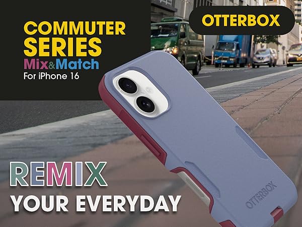 otterbox commuter case shown in berry seriously color