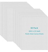 30 Pieces 7 Count Plastic Mesh Canvas Sheets10.2 x 13 Inch Plastic Canvas Sheets, Plastic Mesh, E...
