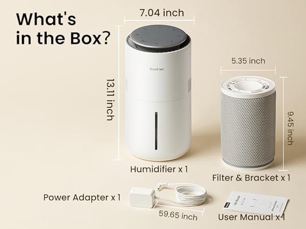 evaporative humidifier bedroom easy clean small baby nursery cool mist home office desk dorm room 