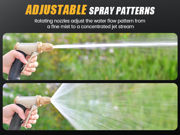 adjustment spray pattern