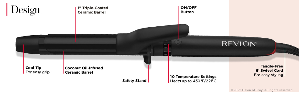 curlingiron; curlingirons; haircurlingiron; haircurlingirons; revlon; 1inch; longlastincurls